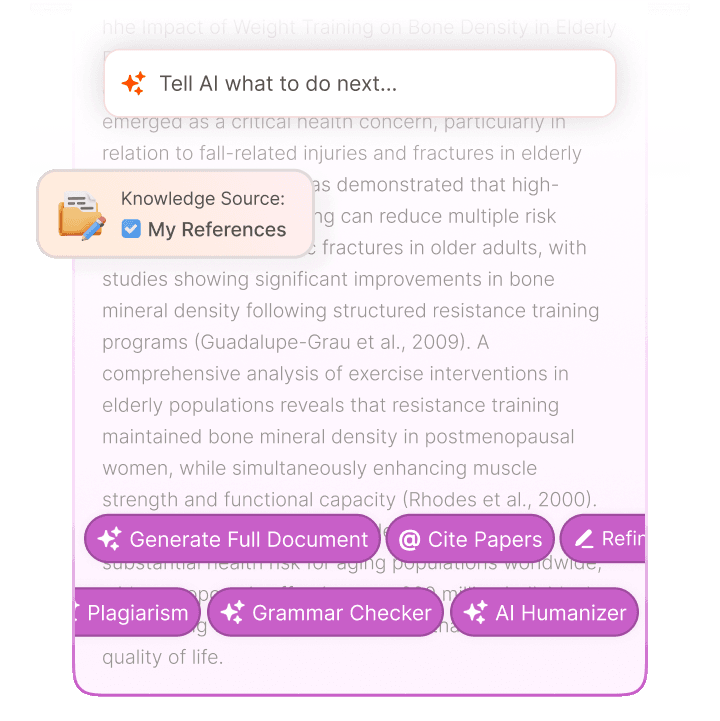 Write Smarter with AI Backed by Your References
